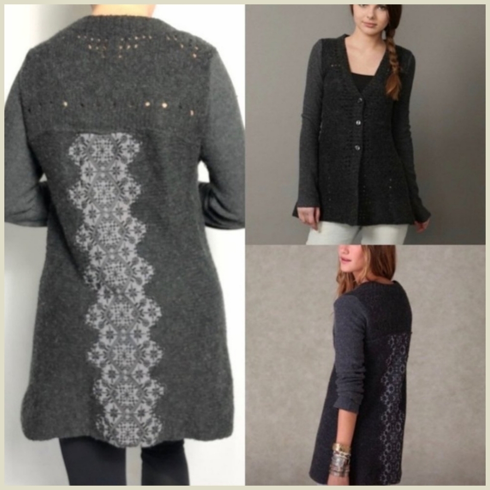 🥰Free People Gray Cardigan Sweater - Size M🥰